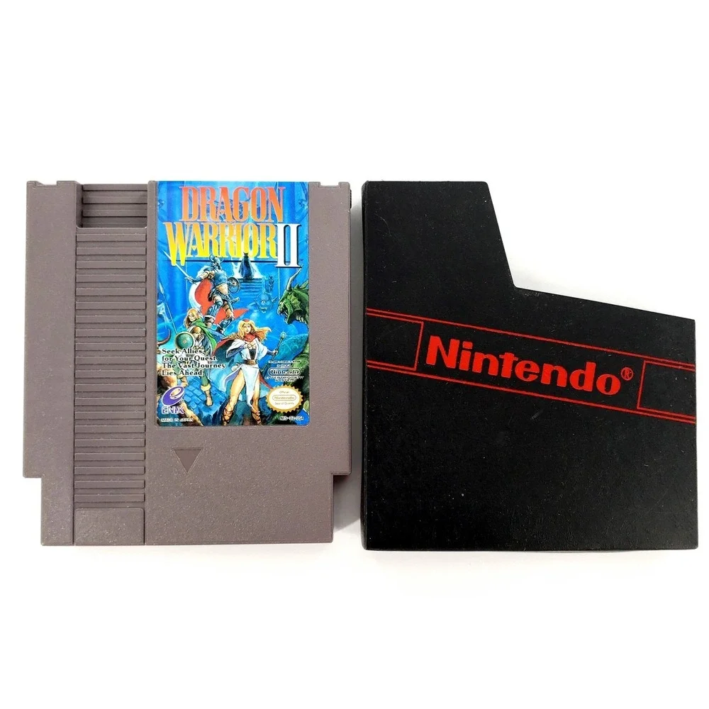 Dragon Warrior II (Nintendo NES, 1990) Authentic Cart Only Pristine Label Tested